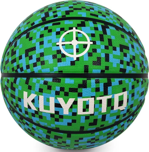 Vista 21 de KUYOTQ - Baloncesto para niños, jóvenes y adultos, tamaño 3/4/5/6/7 (22/25.5/27.5/28.5/29.5"), baloncesto premium de goma o cuero sintético