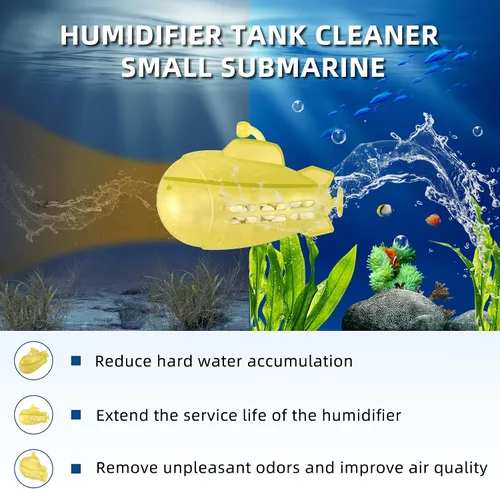 Vista 4 de AMI PARTS Humidificador universal limpiador de peces para todos los humidificadores y peceras, purifica el agua, suaviza el agua dura, evita