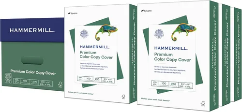 Vista 13 de Hammermill Cartulina, Premium Color Copy, 100 lb, 8.5x11 - 1 Paquete (250 Hojas) - 100 Bright, Cartulina Fabricada en EE.UU., 120024R, Blanco