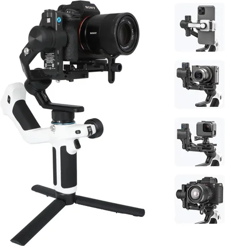Vista 8 de FeiyuTech SCORP Mini 2 Combo Gimbal para cámara con seguimiento de IA Blanco