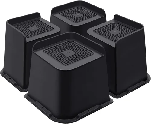 Vista 41 de ANNKUT Elevadores de cama de 1 pulgada resistentes, elevadores de muebles para cama, escritorio, mesa, sofá, sofá, elevadores de cama de gran