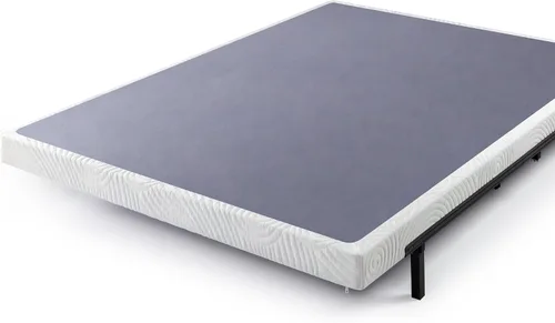 Vista 8 de Zinus Walter - Base de colchón inteligente de metal de perfil estándar / Base para colchón / Soporte de listones de madera / Montaje fácil 2-Blanco