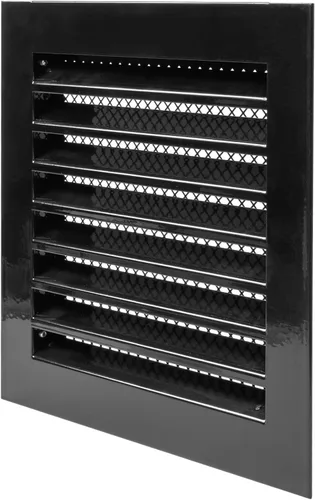 Vista 13 de Vent Systems Cubierta de ventilación Soffit de 8 pulgadas, rejilla de ventilación redonda negra, cubierta de parrilla, pantalla de malla integrada