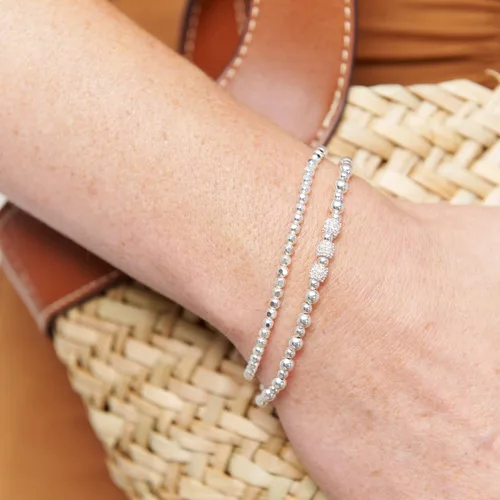Vista 4 de Silpada Pulsera elástica de plata esterlina 'Charlotte', 6.75