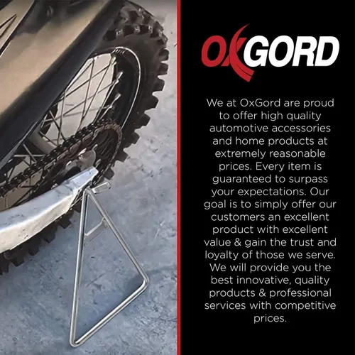 Vista 5 de OxGord Dirt Bike soporte para motocicleta universal en triángulo