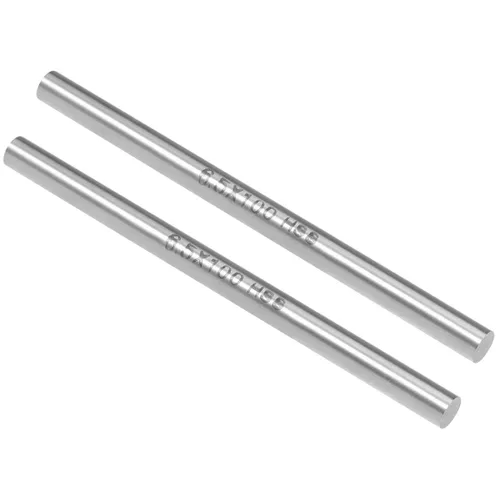 Vista 10 de uxcell 2 piezas varillas de metal redondas de acero, 2 mm x 200 mm de acero de alta velocidad (HSS) barra de torno herramienta, para eje engranaje