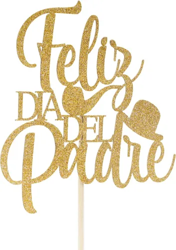 Vista 7 de Feliz Dia Del Padre - Decoración para tarta, decoración del día del padre, Feliz Cumpleanos Papa, Best Dad Ever, decoración de fiesta de cumpleaños