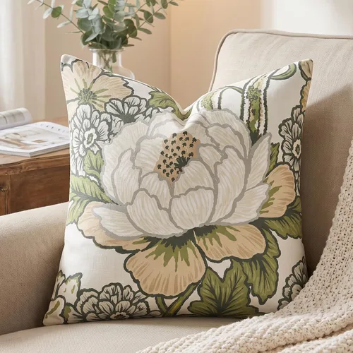 Vista 11 de Funda de almohada de lino blanco con cremallera de 16 x 16 pulgadas (83 x quzgxe9xq)