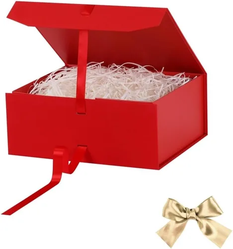 Vista 51 de GoooodGift Caja de regalo grande azul, 1 paquete de 13.5 x 11 x 5.3 pulgadas, caja de regalo de lujo para regalos con tapa de cierre magnético