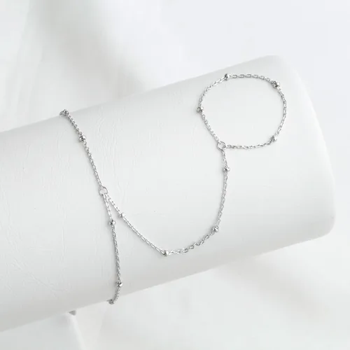 Vista 149 de Pulsera de plata de ley 925 para mujer, pulsera de mano para mujer, pulseras esclavas de 7 a 9 pulgadas ajustable