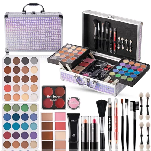 Vista 8 de Hot Sugar Kit de maquillaje para niñas de 10 a 12 años, juego de maquillaje para niñas de 8 a 12 años, 14 a 16 años, caja de belleza con cosméticos