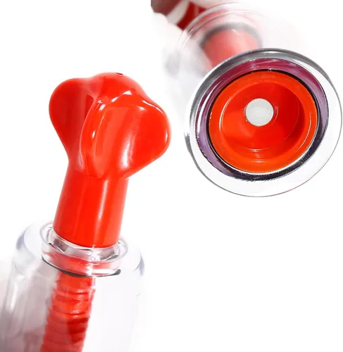 Vista 4 de Jesakmie 2 pares de correctores de pezones rojos de gran tamaño para mujeres que amamantan al mes, extractor de pezones, dispositivo de ventosa