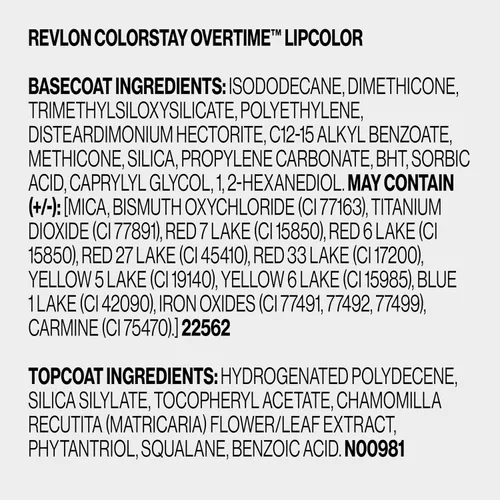 Vista 9 de Revlon Lápiz labial líquido con brillo de labios transparente, colorStay Overtime Lipcolor, relleno de calcetines para mujeres, 005 Infinite 005