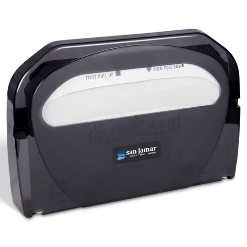 Vista 2 de San Jamar TS510TBK - Dispenzador de cubierta de asiento de inodoro, color perla negra
