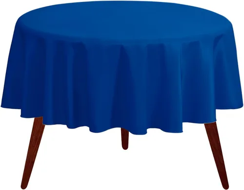 Vista 23 de Gee Di Moda Mantel redondo verde manzana de 70 pulgadas para mesas redondas de 24 a 48 pulgadas, tela lavable resistente, para mesa de bufé, fiesta