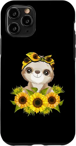 Vista 29 de Sunflower Garden Sloth Gardening Case for iPhone 17