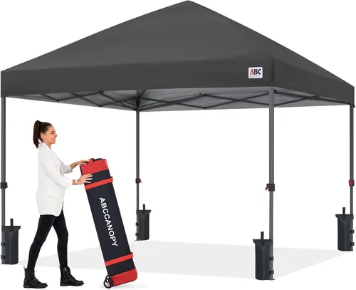 Vista 44 de ABCCANOPY Tienda de campaña desplegable de 10 x 10, protección contra la Beige
