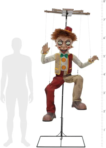 Vista 3 de Spirit Halloween Cuerdas Bobby de 7 pies y 7 pulgadas Animatronic, Multicolor