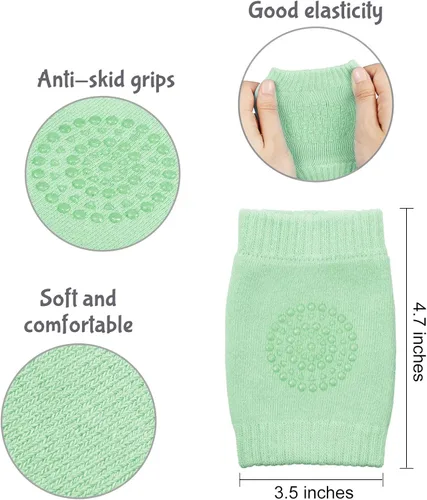 Vista 8 de 8 pares de rodilleras antideslizantes unisex para bebés para aprender a gatear calcetines para bebés