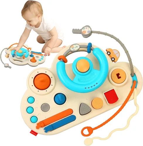 Vista 10 de Caterbee Juguetes para volante de conductor Baby Turn and Learn (azul)