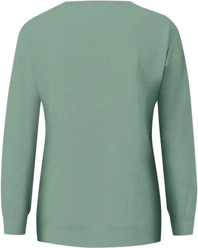 Vista 5 de DOLKFU Sudaderas casuales de manga larga para mujer, color liso, cuello redondo, ropa de otoño moderna con bolsillo