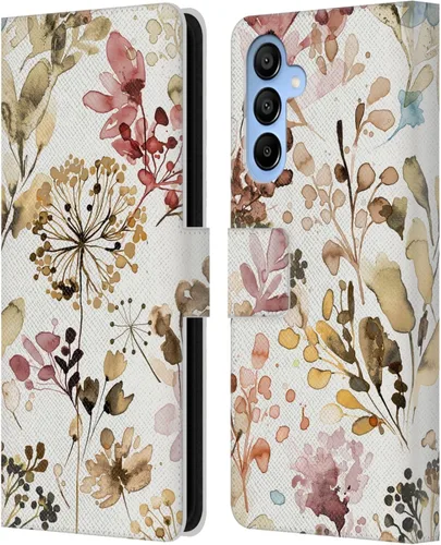 Vista 89 de Head Case Designs Officially Licensed Ninola Beige Wild Grasses Leather Wallet Case Compatible with Samsung Galaxy A07 4G
