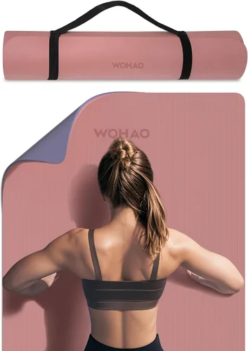 Vista 9 de 8mm Thick Yoga Mat Non Slip for Women Men