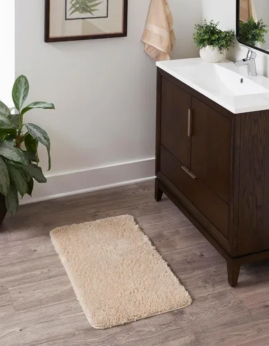 Vista 11 de Unique Loom Bano Luxe Bath Mat Collection - Alfombra de lujo (1 pies 8 pulgadas x 2 pies 7 pulgadas, rectangular, algodón rosa azúcar)