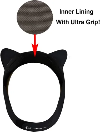 Vista 3 de Diadema de buceo con orejas de gato, diadema de natación para mujeres y niños, capucha de neopreno de 0.079 pulgadas (0.079 in), mantiene el agua