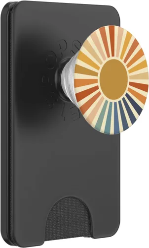 Vista 7 de Sunset Retro Otoño Colores Estilo nostálgico PopSockets PopSockets Estándar PopGrip