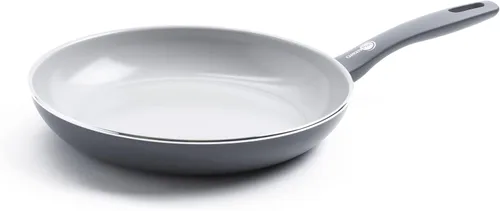 Vista 15 de GreenPan Dover - Sartén antiadherente de cerámica saludable de 10 pulgadas, sin PFAS, apta para lavavajillas, mango de agarre cómodo, gris