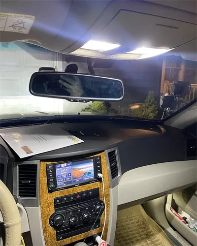 Vista 6 de Paquete de bombillas LED blancas compatibles con Jeep Grand Cherokee 2005, 2006, 2007, 2008, 2009, 2010, luz de domo de mapa interior, luz