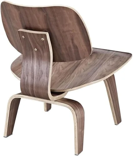 Vista 3 de Hawthorne Collections Silla decorativa de madera contrachapada moderna de 15 pulgadas con almohadillas de goma para los pies, construcción