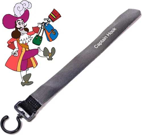 Vista 3 de The Original Captain Hook - Paquete de 2 ganchos multiusos para tu bolso bolsas de compras abrigo mochila se puede utilizar con equipaje cochecito