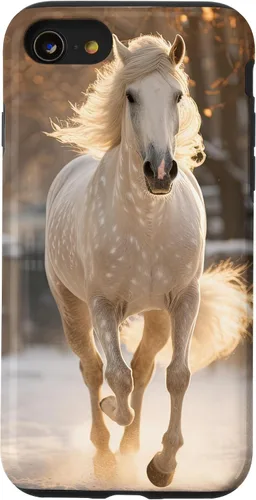 Vista 17 de Funda para iPhone 11 Pro Max Horse Snow Winter Sunset