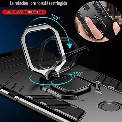Vista 4 de ZMONE - Funda protectora para Honor X8 5G, Honor X6, Honor X6s, con protector de pantalla de vidrio (paquete de 2), resistente de doble capa, grado