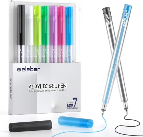 Vista 11 de Juego de bolígrafos de gel con purpurina compatible con Cricut Maker 3/Maker 4/Maker/Explore 3/4/5/Air 2/Air, juego de 12 bolígrafos de punta media