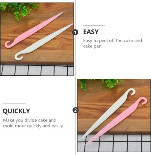 Vista 7 de Cuchillo de espátulas de plástico, 20 piezas, cuchillo para desmoldar, cortador de plástico, herramientas para hornear, espátulas, espátulas