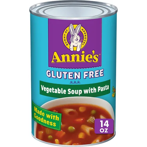 Vista 12 de Annie's - Sopa orgánica de pasta con forma de conejito y caldo de pollo, 14 onzas
