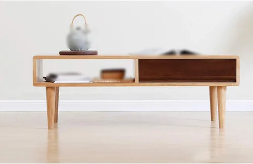 Vista 4 de Solid Wood Oak Furniture Legs,Sofa Legs,Coffee Table Legs,Cupboard Feet,Tapered Replacement Legs for TV Cabinets,Dressing Tables,Bookcase,Bench,with