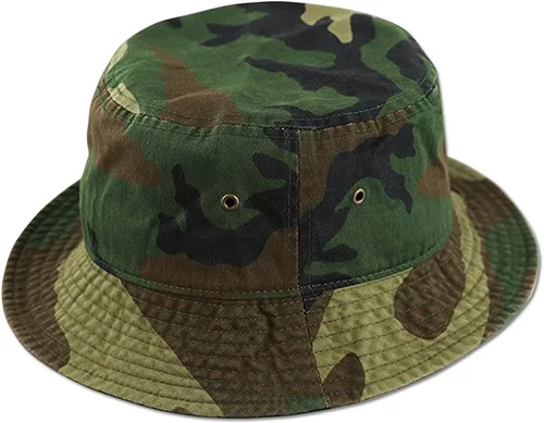 Vista 15 de Sombrero de cubo de algodón Pesca Boonie visera visera Sun Safari Verano Camping