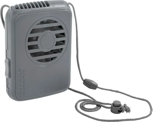 Vista 10 de O2COOL Ventilador de Collar Deluxe, Funciona con Pilas, para Enfriamiento Personal con Correa Ajustable (Negro)
