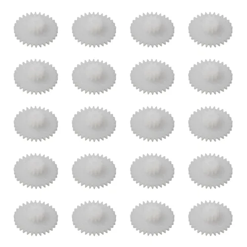 Vista 15 de Othmro 20 piezas de engranajes de plástico 8 dientes modelo 082A engranaje de reducción engranajes de gusano de plástico para RC coche robot motor