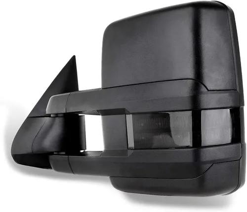 Vista 3 de FINDAUTO Espejos de remolque compatibles con Chevy Silverado 1999-2002 para GMC Sierra 1500/2500 Espejos de remolque con luz LED calefactable