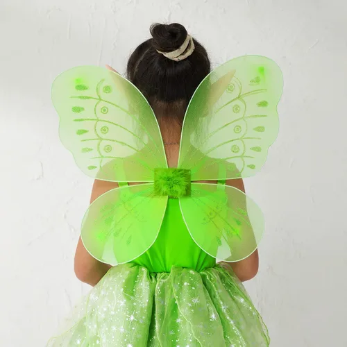 Vista 6 de Disfraz de princesa de hadas con alas de mariposa para niñas pequeñas, disfraz de cumpleaños, disfraz de Halloween