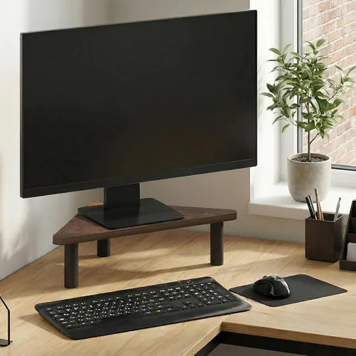 Vista 11 de Furinno Turn-N-Tube Soporte elevador para monitor, americano, tubos de acero inoxidable