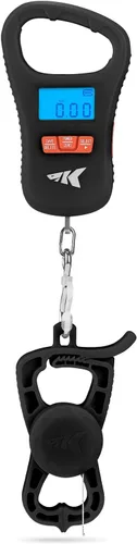 Vista 13 de KastKing ToughTide - Báscula de pesca con carga USB, capacidad de 65 libras, báscula digital ultrafina, pantalla LCD, mango ergonómico, básculas