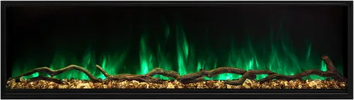 Vista 5 de Modern Flames Landscape Series Pro Slim - Chimenea eléctrica integrada (LPS-6814), 68 pulgadas