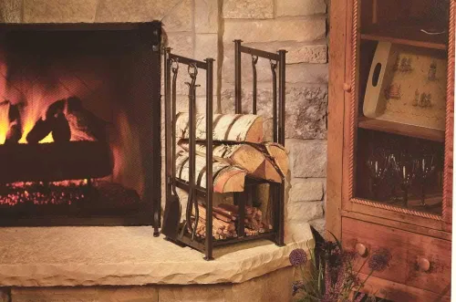 Vista 2 de Pilgrim Home Craftsman Hearth Center, hierro vintage