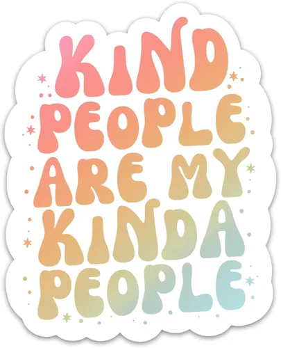 Vista 11 de Being Nice is The Bare Minimum Sticker Motivacional Positividad, Pegatina Floral Inspiradora Citas Alentadoras Pegatinas de vinilo impermeables